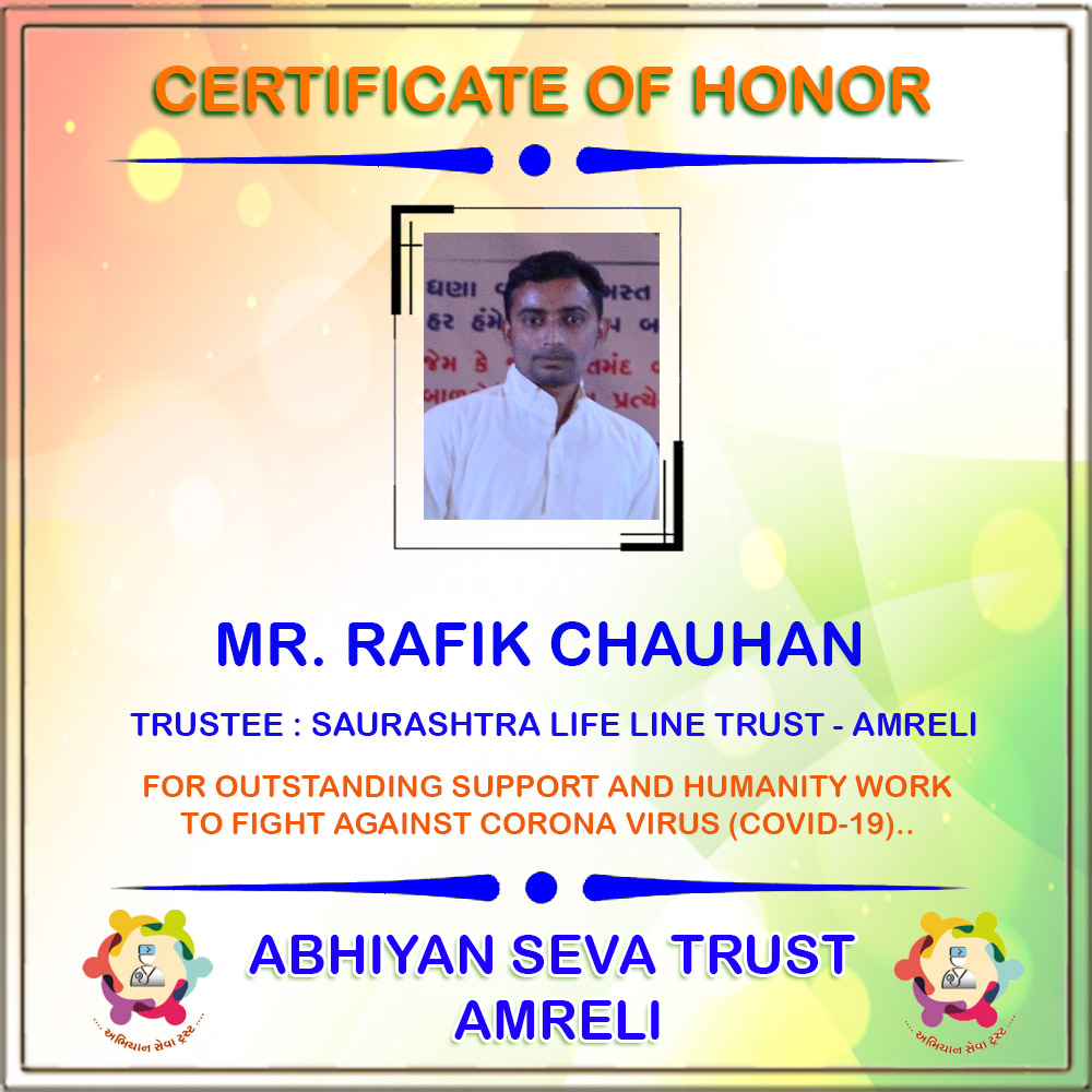 Certificate of Honor